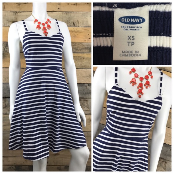OLD NAVY NAUTICAL STRIPED DRESS - Picture 4 of 4